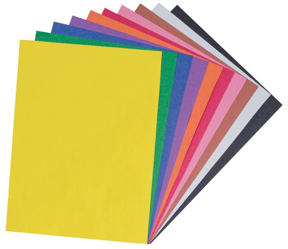 Prang 6503 Assorted Construction Paper - 9" x 12" -  50/pkg