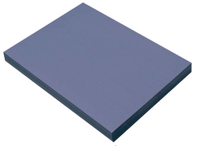 Prang 7403 Blue Construction Paper - 9" x 12" - 50/pkg