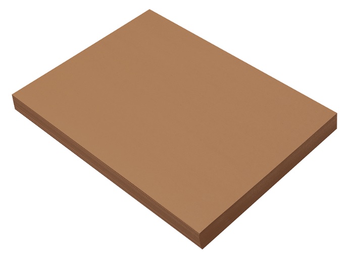 Prang 6703 Brown Construction Paper - 9" x 12" - 50/pkg