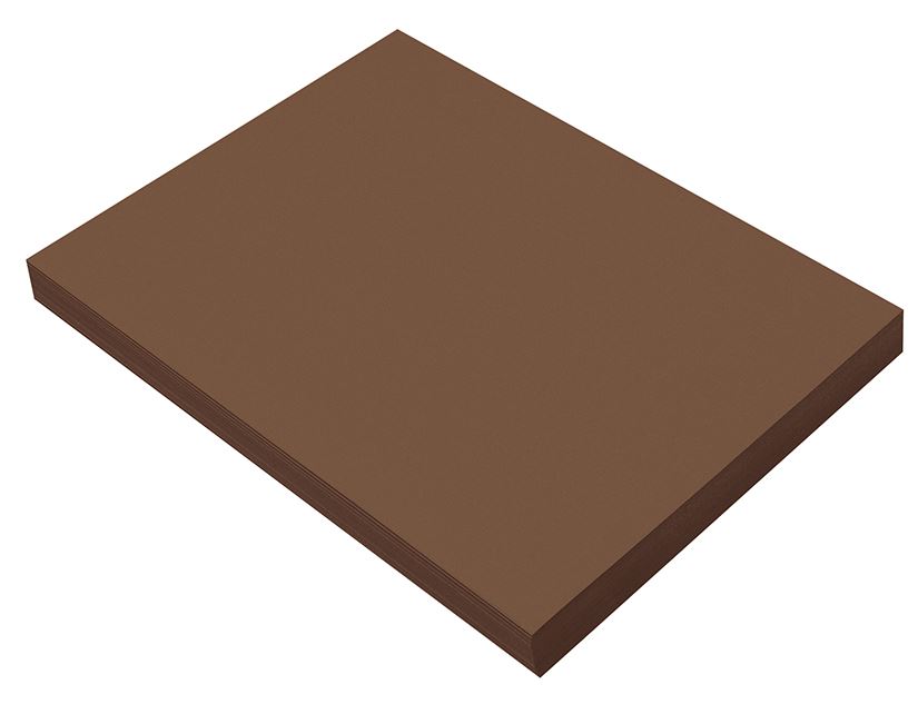 Pacon 6803 Dark Brown Construction Paper - 9" x 12" - 50/pkg