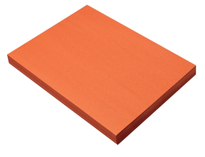 Pacon 6603 Orange Construction Paper - 9" x 12" - 50/pkg