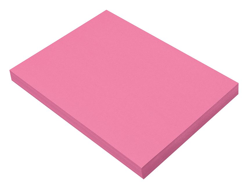 Pacon 9103 Hot Pink Construction Paper - 9" x 12" - 50/pkg