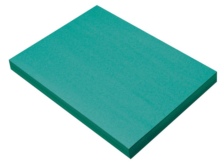Prang 7703 Turquoise Construction Paper - 9" x 12" - 50/pkg
