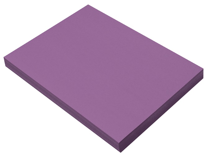 Prang 7203 Violet Construction Paper - 9" x 12" - 50/pkg