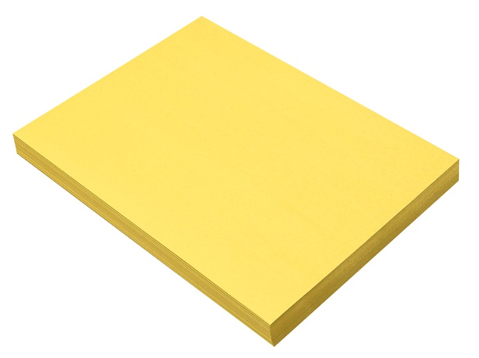 Prang 8403 Yellow Construction Paper - 9" x 12" - 50/pkg