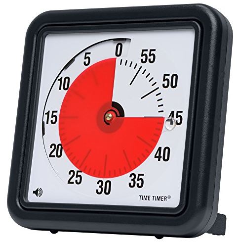 Time Timer TT08B-W 8 Inch Audible Classroom Timer