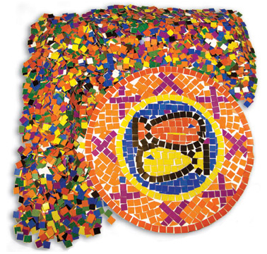 Roylco R15630 Mosaic Pieces Roylco Double Colour Squares - 3/4"