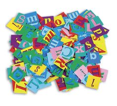 Roylco R15652 Mosaic Pieces Lovely Letters Pasting Pieces - 1.25"