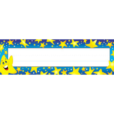 Trend T69003  Desk Topper Name Plates  Super Stars  -36 pk