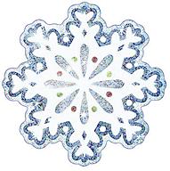 Trend T10008 Accents Shimmering Snowflakes/Sparkles Classic - 5" x 5"