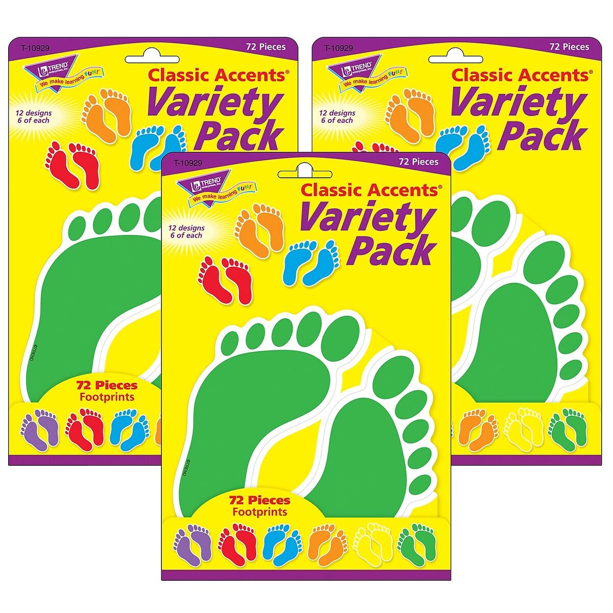 Trend T10929 Accents Footprints Classic Variety Pack - 5.5"