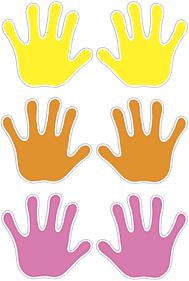 Trend T10930 Accents Handprints Classic Variety Pack - 5.5"