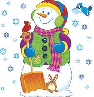 Trend T8127 Bulletin Board Set Super Snowman - 4'