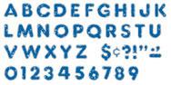 Trend T16171 Ready Letters Blue Sparkle Plus - 4"