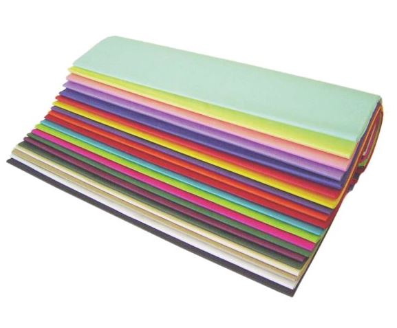 Dennecrepe 50899 Assorted Colour Tissue Paper - 20"x30"