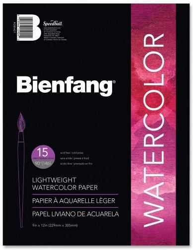 Bienfang #534 Aquademic Watercolor Paper Pad (90 lb) 15 sheet pad