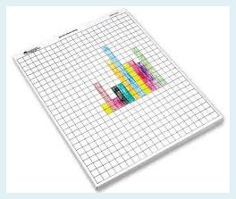 3422 0316 Chart Pad 1" Square - 22" x 34"