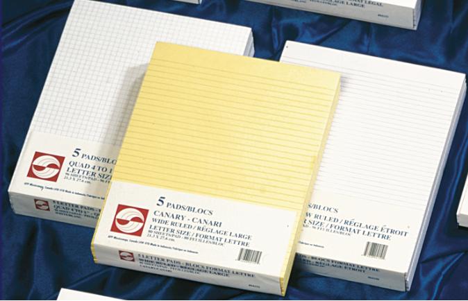 Figuring Pad Yellow Ruled - 8.5"x11" - 80 sheets - 04152