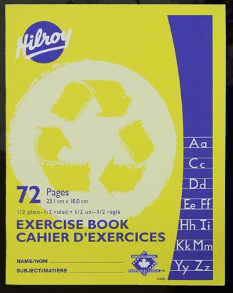 Hilroy 12150 Exercise Books 1/2 Ruled (72pgs) - 7" x 9"