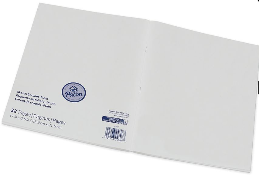 Pacon 4807 Beginner Sketch Book 11x8.5 - 16 Sheets