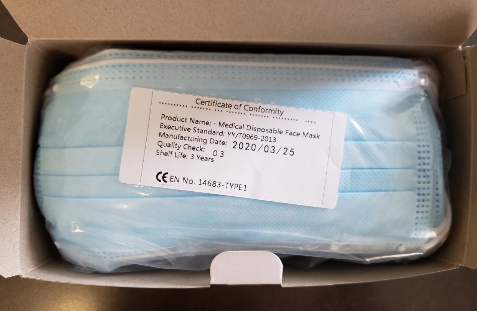 Disposable 3 ply Face Masks - Level 1 - 50/pkg