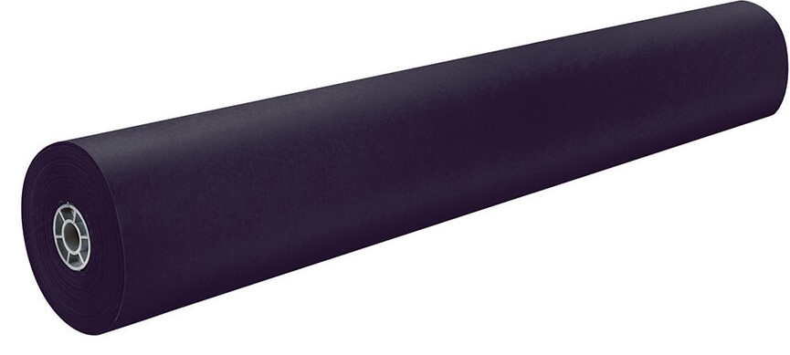 Pacon 63300 Black Rainbow Kraft Roll - 36" x 1000'