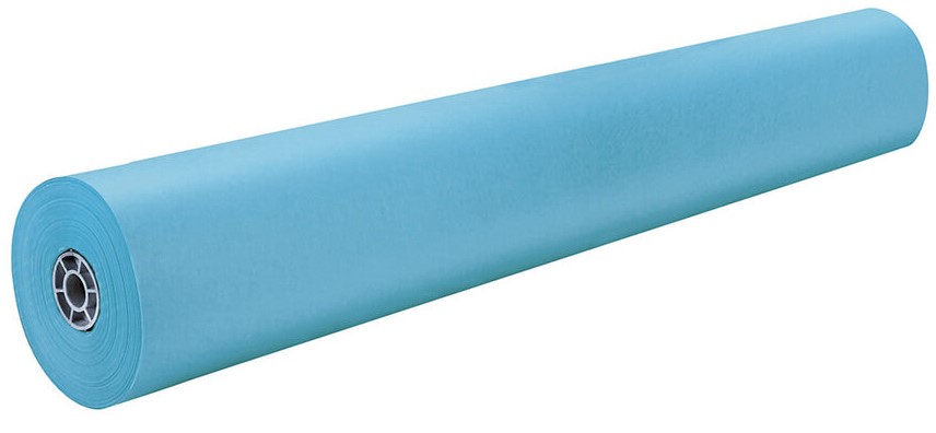 Pacon 63150 Sky Blue Rainbow Kraft Roll - 36" x 1000'