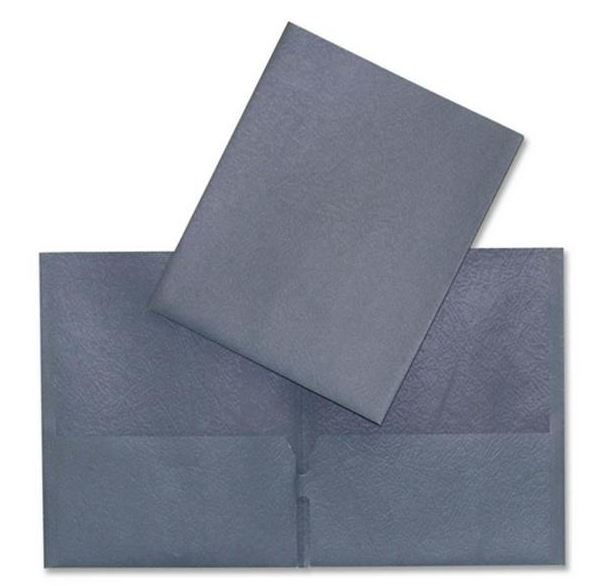 Hilroy 06005 Twin Pocket Folders - Dark Blue