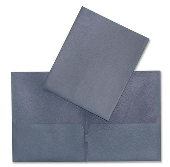 Hilroy 06005 Twin Pocket Folders - Dark Blue - EACH