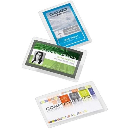 School Source Laminating Pouches for Hot Laminator (5 mL) - Business Card Size (2 1/4" x 3 3/4")
