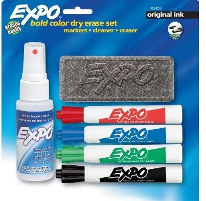 Sanford 83153C Expo Markers & Eraser for Whiteboard Starter Set
