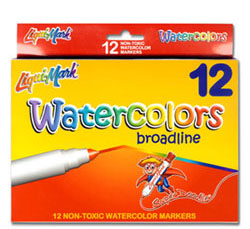 LiquiMark 81201 Non Permanent Markers Black - Chisel Tip