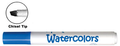 LiquiMark 81203 Non Permanent Markers Blue - Chisel Tip