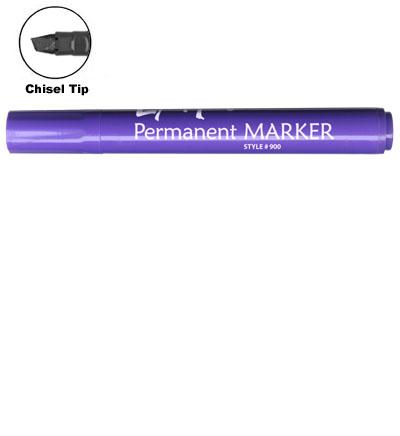 LiquiMark 91206 Permanent Markers Purple - Chisel Tip