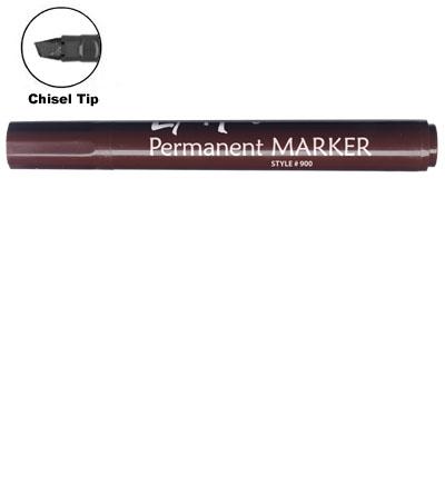 LiquiMark 91202 Permanent Markers Brown - Chisel Tip