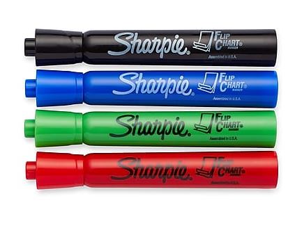 Sharpie 22474 Bullet Point Flip Chart Markers - 4 pack