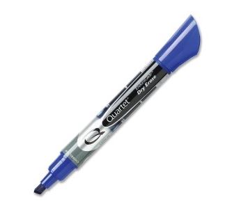 Quartet Enduraglide Dry-Erase Markers TK18326 - Chisel - 12/pack Blue