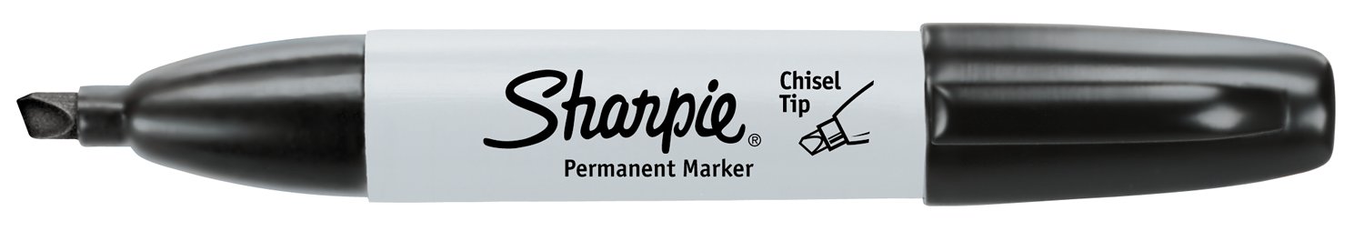 Sanford 38201 Sharpie Black - Chisel Tip