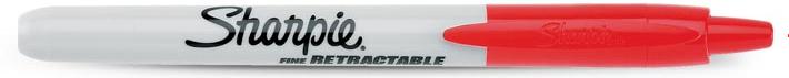 Sanford 32702 Sharpie Retractable Red