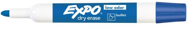 82003 Expo Markers Blue (Low Odor) - Bullet Point - EACH