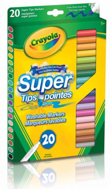 Crayola 568106  Supertip Markers  20/pkg
