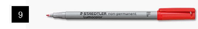 Staedtler 3162 Overhead Projector Marker Non Permanent Red - Fine