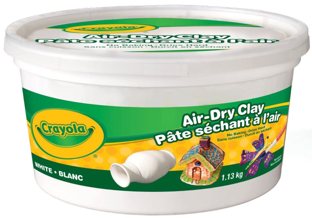 Crayola 575050  Air Dry Clay 2.5lb Bucket White