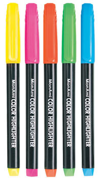 MonAmi 601 Pocket Highlighter Pen - Blue