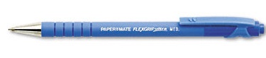 95101 Paper Mate Retractable Flex Grip Blue - Medium - EACH