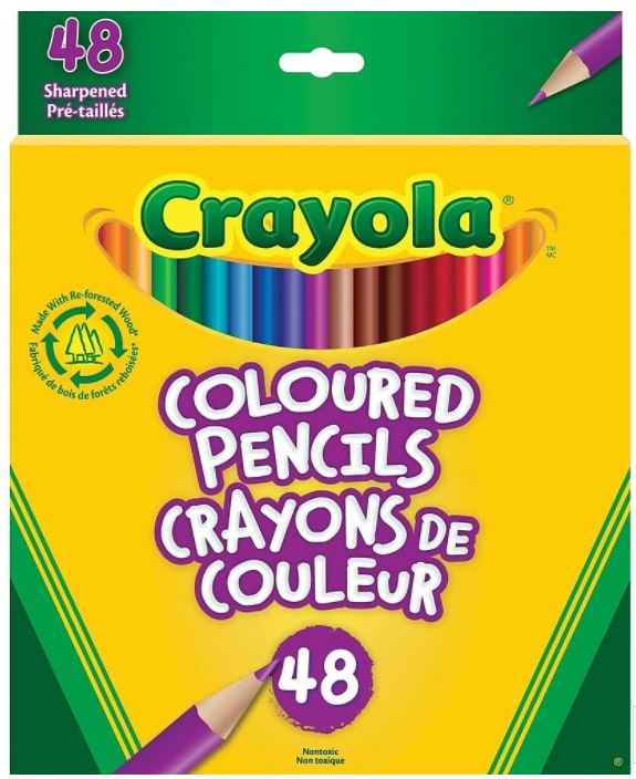 Crayola 672048 Pencil Crayons 48/Pkg