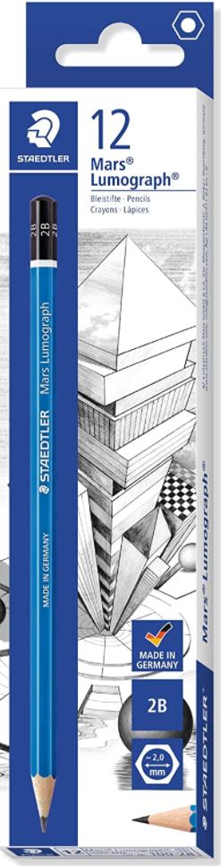 Staedtler 100-2B Lumograph Drawing Pencil 2B - Box of 12