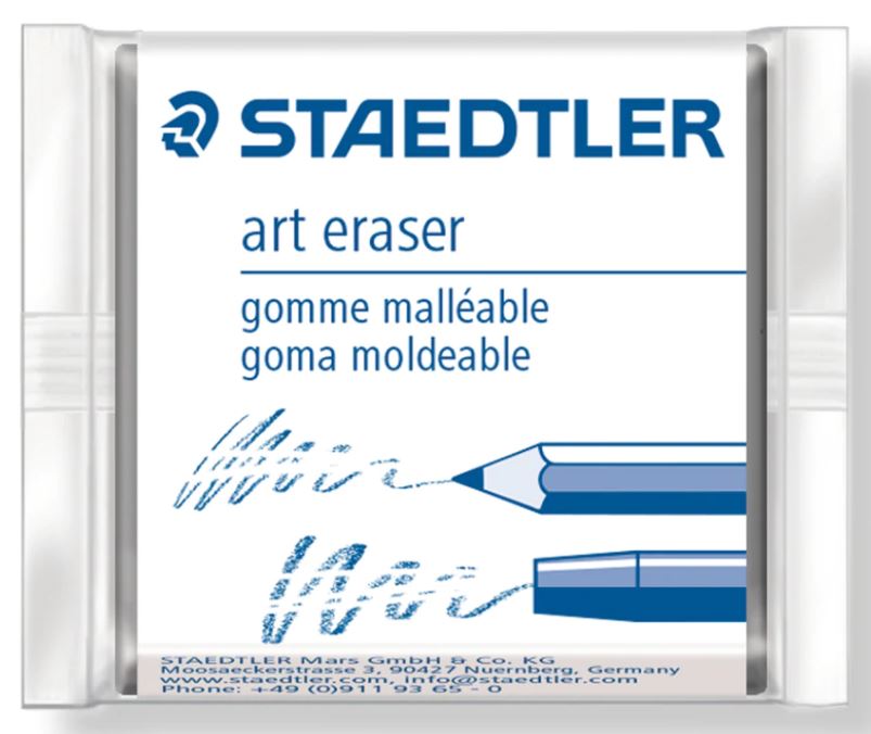 Staedtler 5427 kneadable Eraser, Artist Quality Putty Rubber, Moldable kneaded