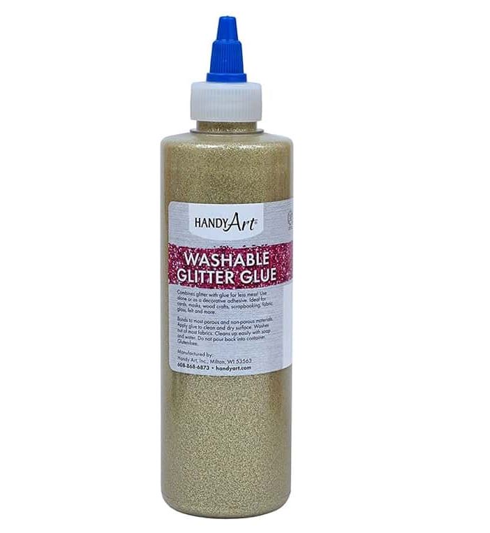 Handy Art 144-162  Glitter Glue Gold - 4oz