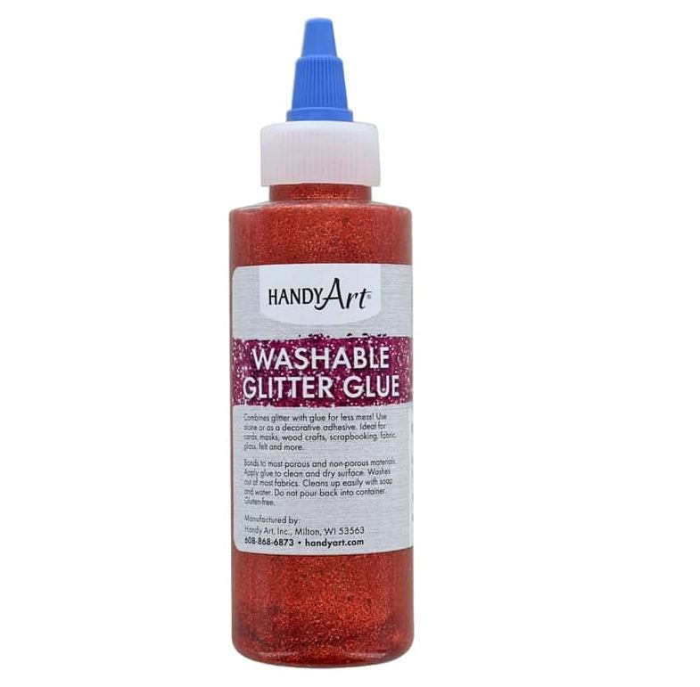 Handy Art 144-015 Glitter Glue Orange - 4 oz